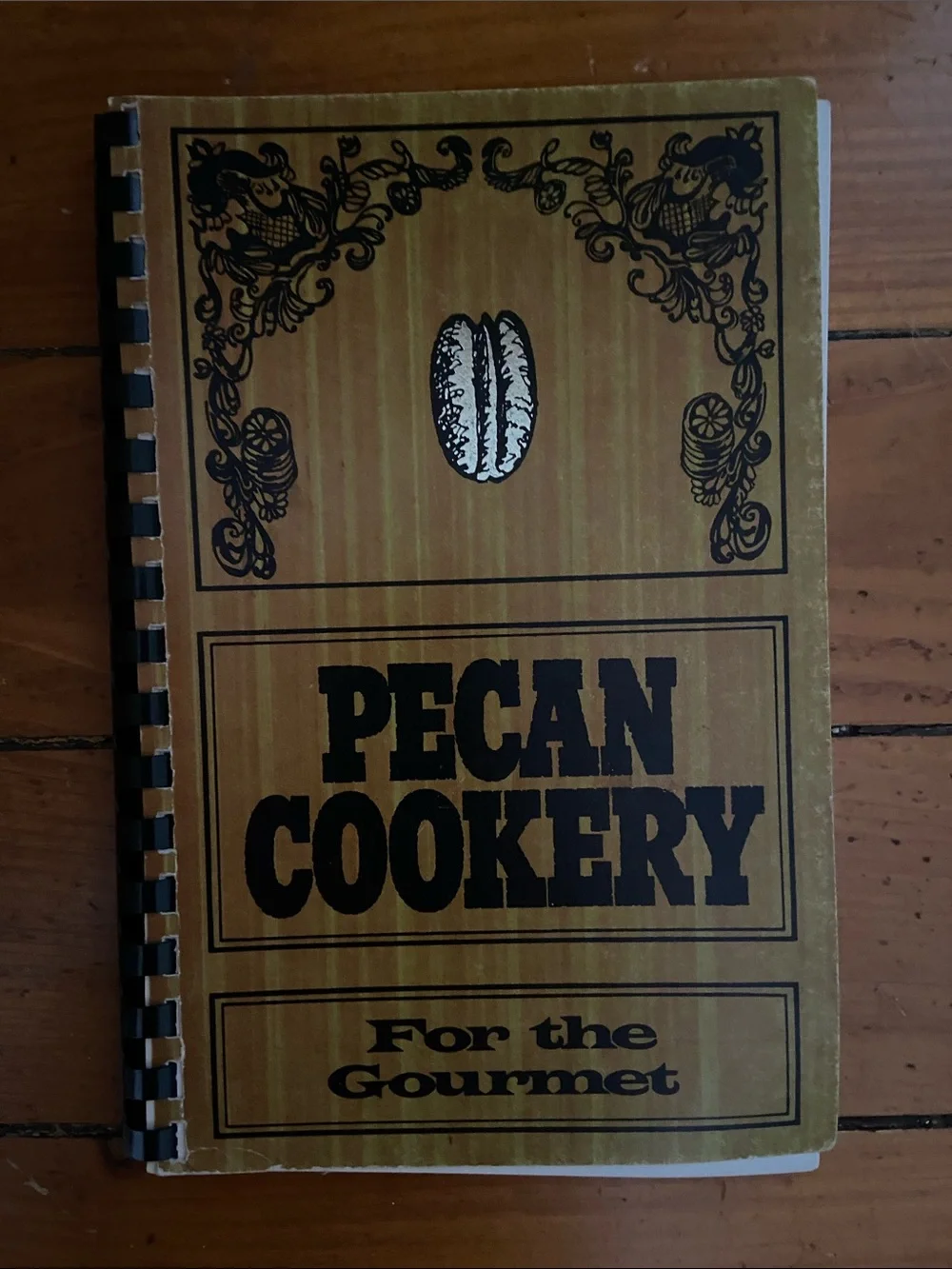 Vintage 70s 1970s Pecan Cookery spiral Cookbook pie cookies candy cake main meal